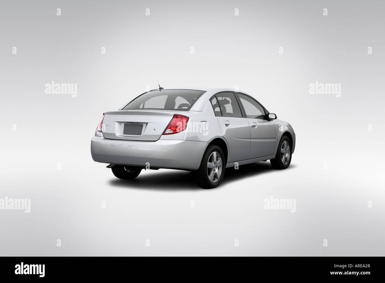 2006 Saturn Ion 2 in Silver - Rear angle view Stock Photo - Alamy