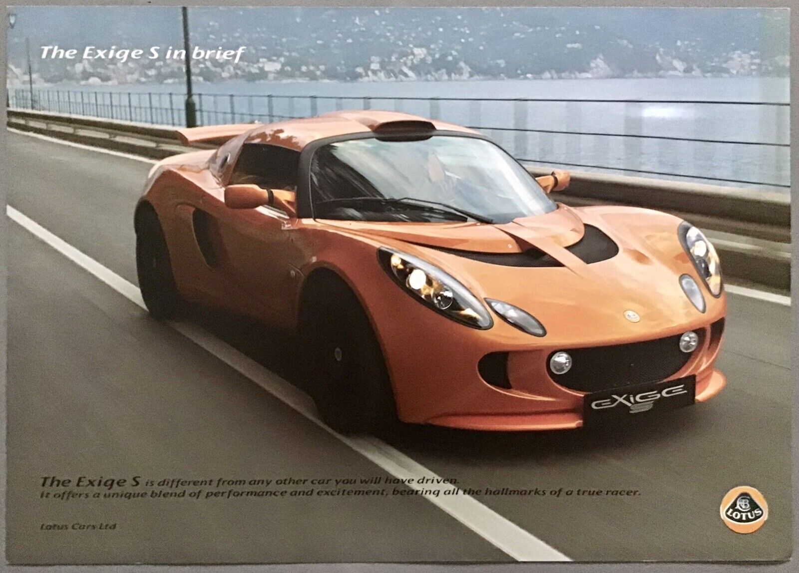 2007 Lotus Exige S "In Brief" Spec Sheet UK Italian German Series 2 | eBay