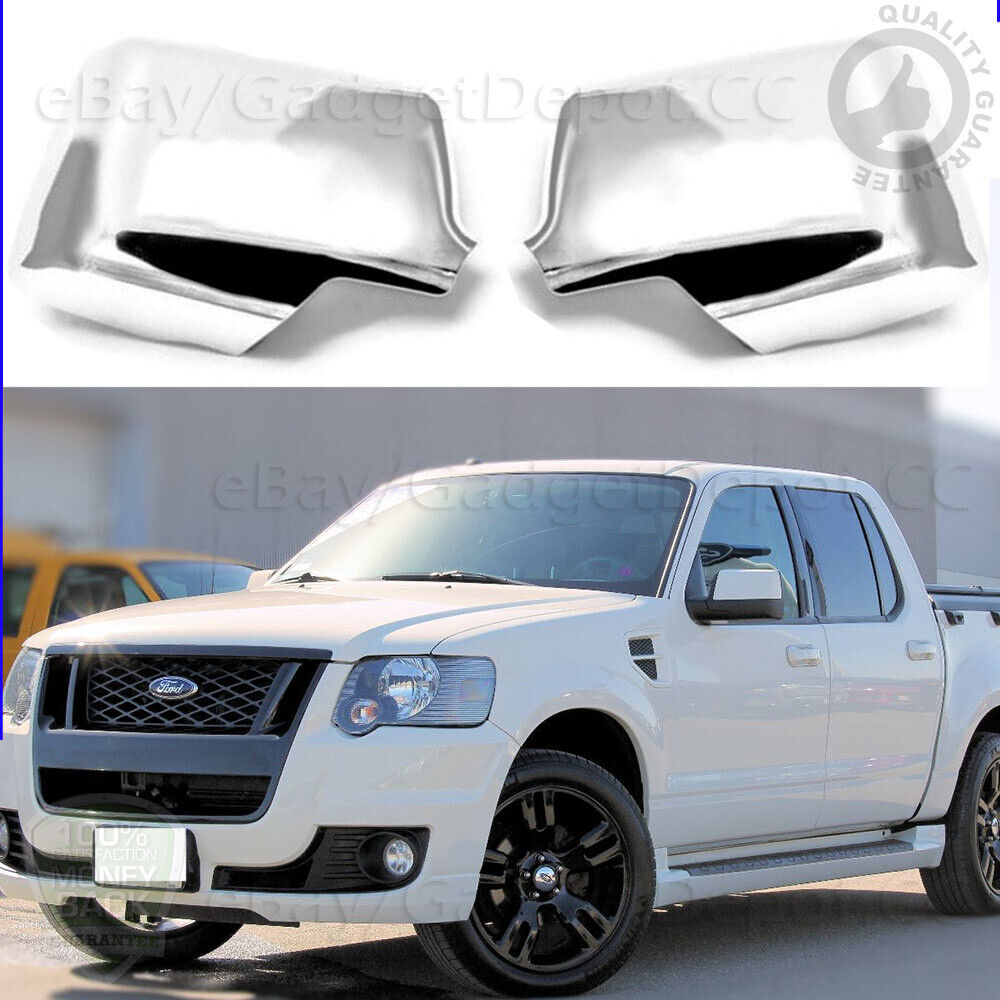 Pair For 2007 2008 2009 2010 Ford Explorer Sport Trac Chrome Mirror Covers  Cover | eBay