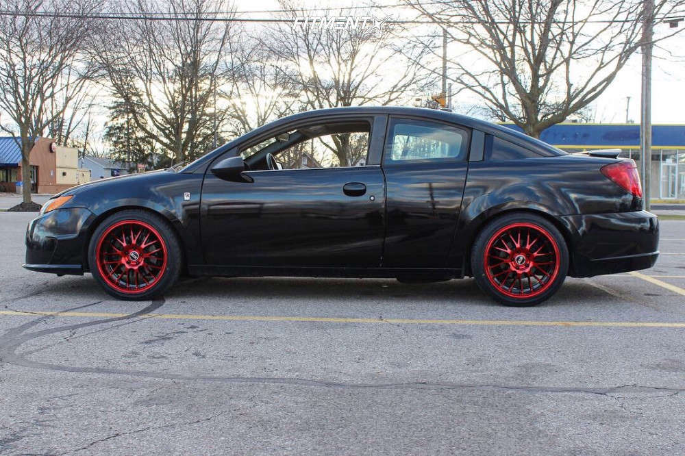 2006 Saturn Ion Red Line with 18x8.5 STR 514 and Nitto 235x40 on Lowering  Springs | 653289 | Fitment Industries