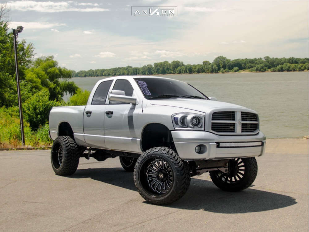 2007 Dodge Ram 1500 Wheel Offset Hella Stance >5" Suspension Lift 7.5" &  Body 3" | 784201 | ARKON OFF-ROAD