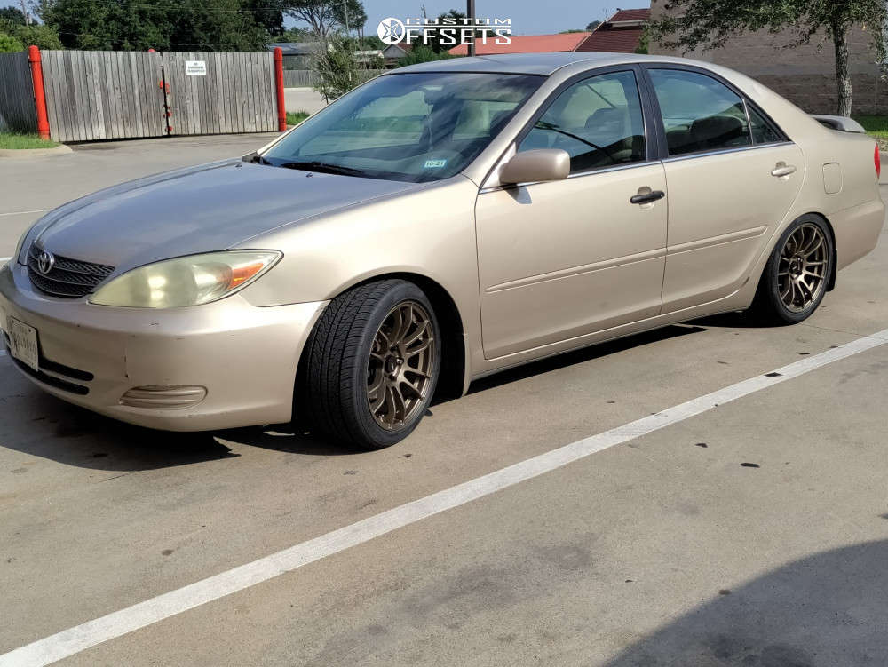 2003 Toyota Camry with 17x8 30 AVID1 AV20 and 245/40R17 Vercelli Strada Ii  and Lowering Springs | Custom Offsets