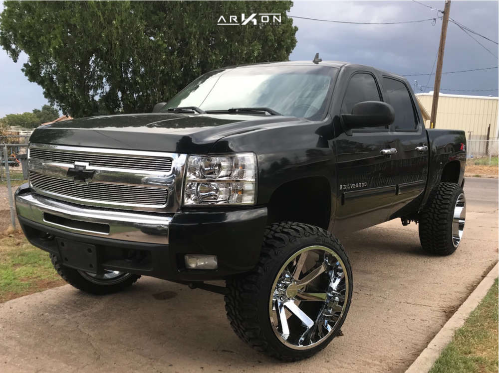 2009 Chevrolet Silverado 1500 Wheel Offset Super Aggressive 3"-5"  Suspension Lift 7.5" | 791216 | ARKON OFF-ROAD