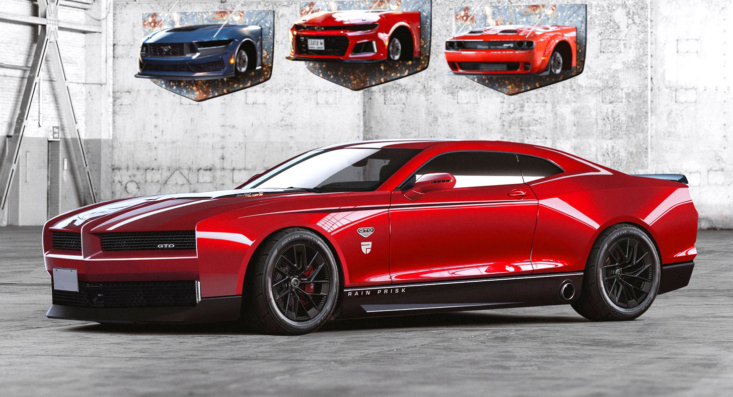 Modern-Day Pontiac GTO Rendered From Camaro, Because Why Not? | Carscoops