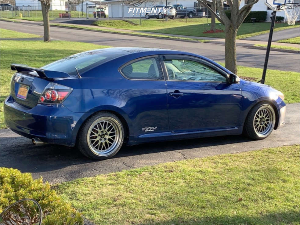 2008 Scion TC Base with 17x8.5 JNC JNC005 and Achilles 205x40 on Coilovers  | 677039 | Fitment Industries