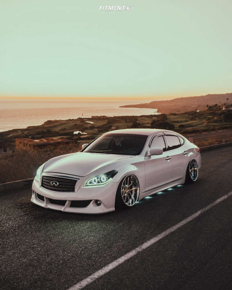 2012 INFINITI M37 Base with 20x11 Weds Lxz and Federal 245x35 on Air  Suspension | 817817 | Fitment Industries