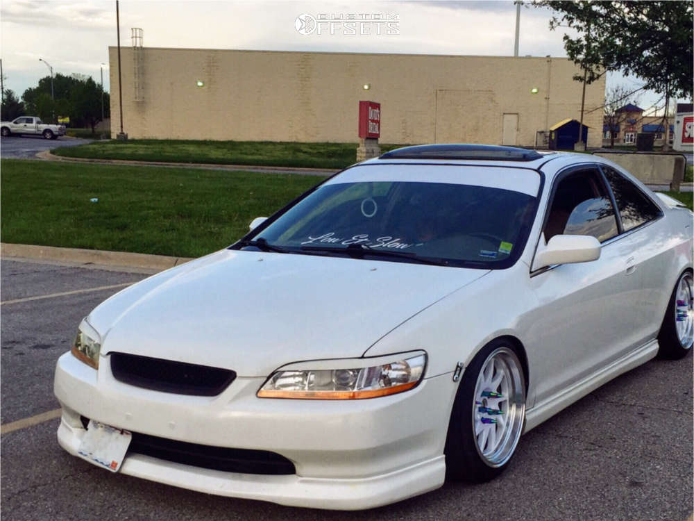 1998 Honda Accord with 17x9 25 Whistler Kr7 and 205/45R17 Nexen Nfera Su1  and Coilovers | Custom Offsets
