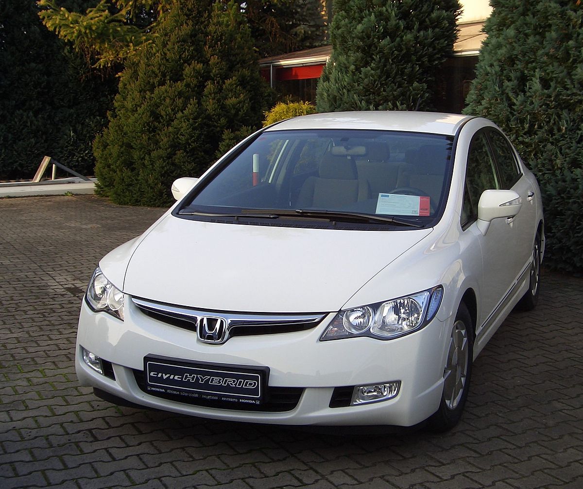 File:Honda Civic Hybrid.2007.white.jpg - Wikimedia Commons