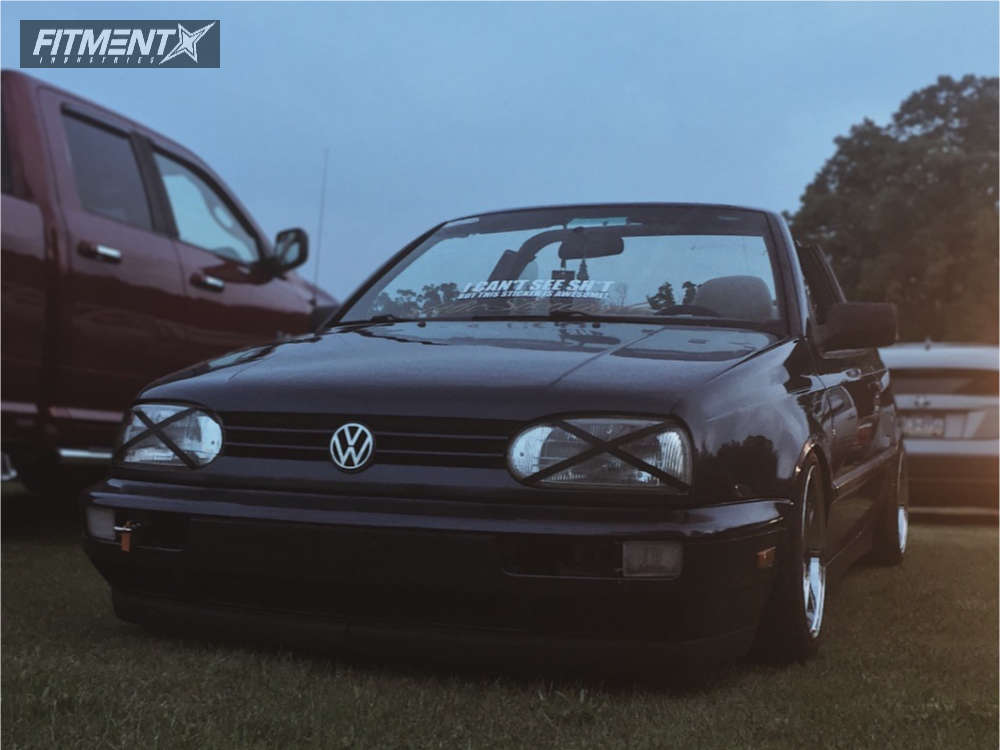 1997 Volkswagen Cabrio with 15x8 ESM 002r and Goodyear 175x55 on Coilovers  | 398352 | Fitment Industries
