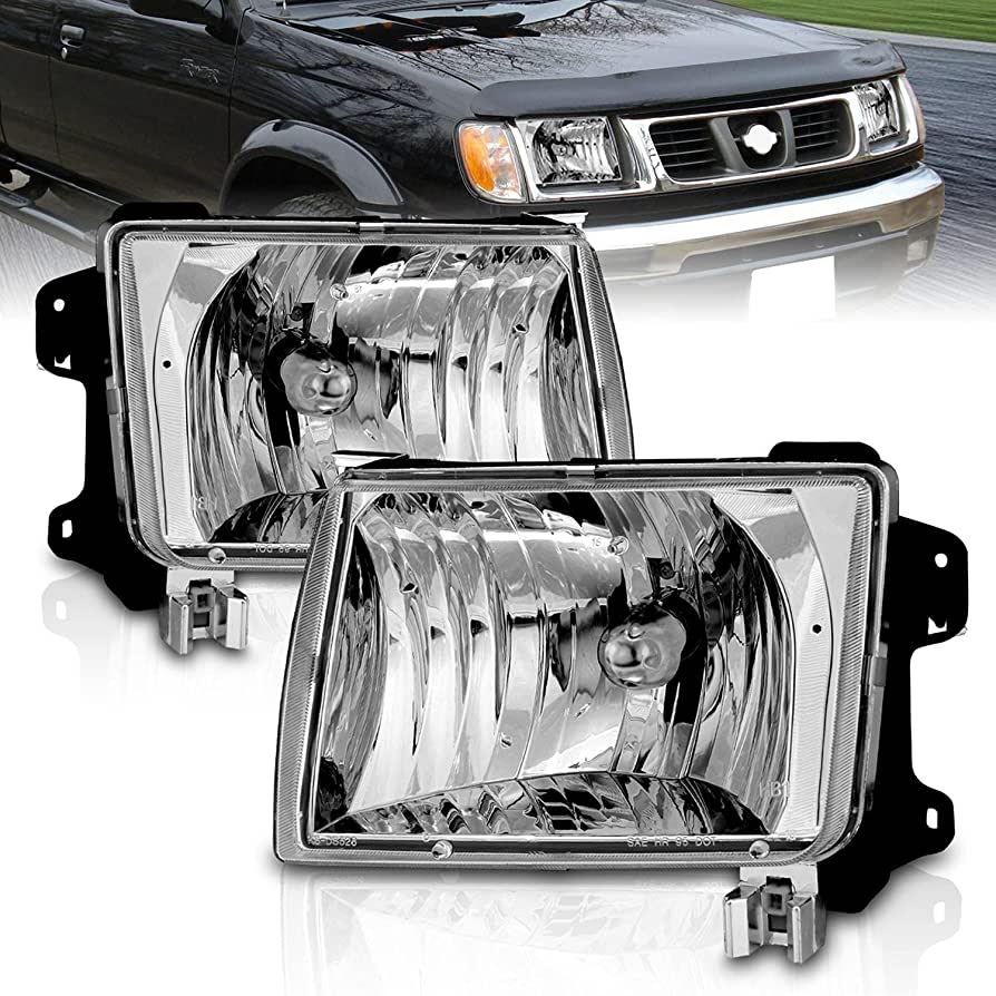 Amazon.com: AmeriLite for Nissan 1998-2000 Frontier / 2001 Xterra Crystal  Clear Replacement Headlights Pair - Passenger and Driver Side : Automotive
