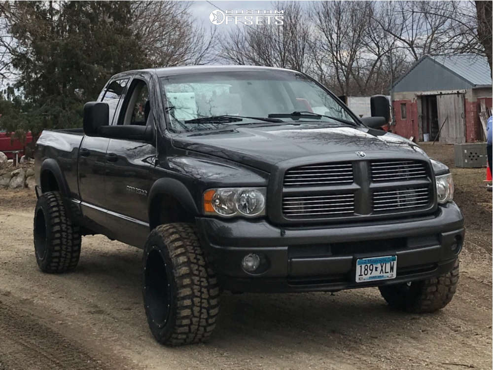 2003 Dodge Ram 2500 with 20x12 -51 Vision Rocker and 33/12.5R20 Federal  Couragia Mt and Stock | Custom Offsets