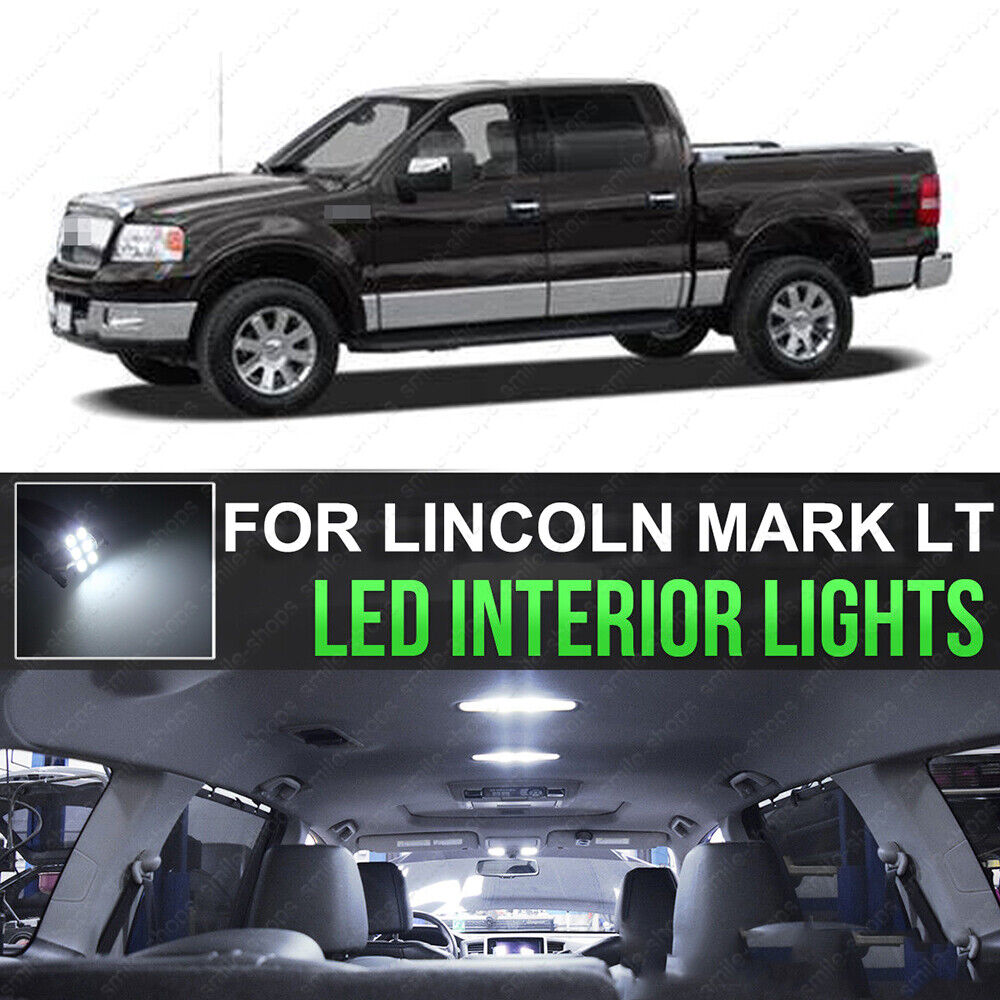 For 2006-2008 Lincoln Mark LT White Interior+License Plate LED Light  Package Kit | eBay