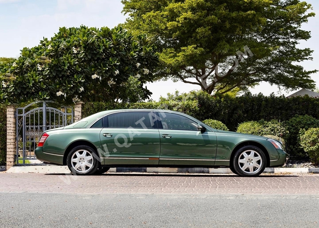 Maybach Type 62 S Green 2009 For Sale in Qatar
