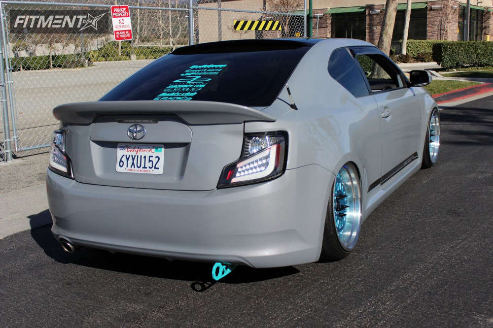 2013 Scion TC Base with 19x9.5 JNC 046 and Nitto 215x35 on Air Suspension |  185902 | Fitment Industries