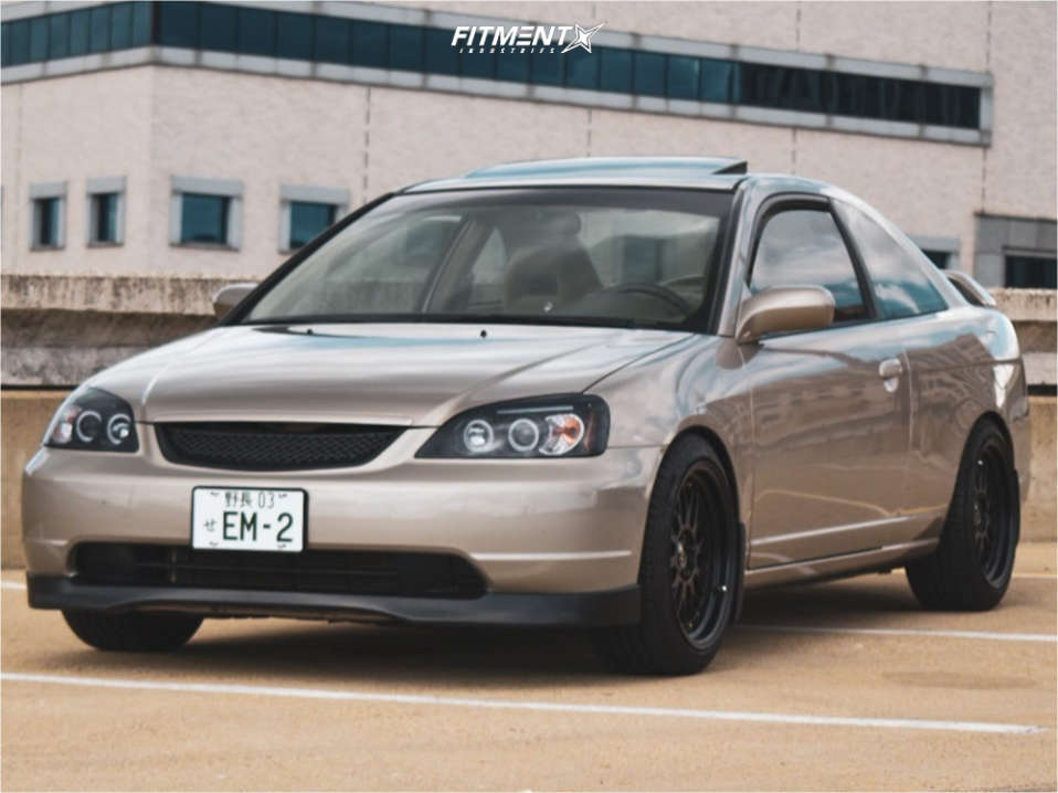 2003 Honda Civic EX with 17x8.5 JNC JNC005 and Cooper 215x45 on Coilovers |  1169212 | Fitment Industries