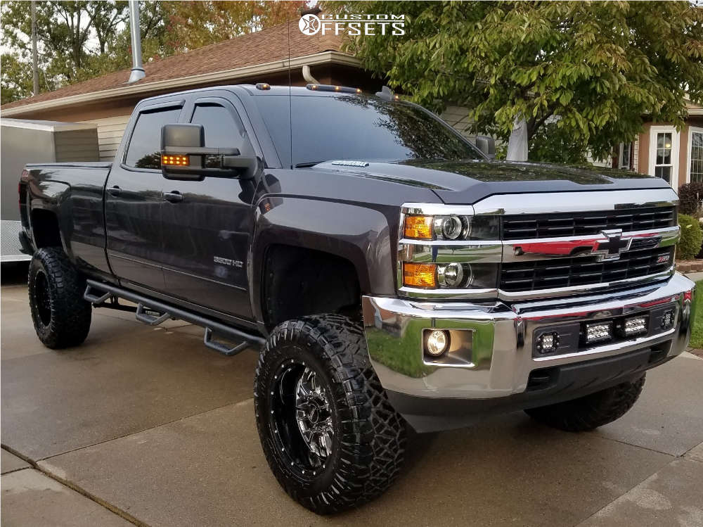 2016 Chevrolet Silverado 3500 HD with 20x10 -19 Sota Scar and 37/12.5R20  Nitto Ridge Grappler and Suspension Lift 6.5" | Custom Offsets