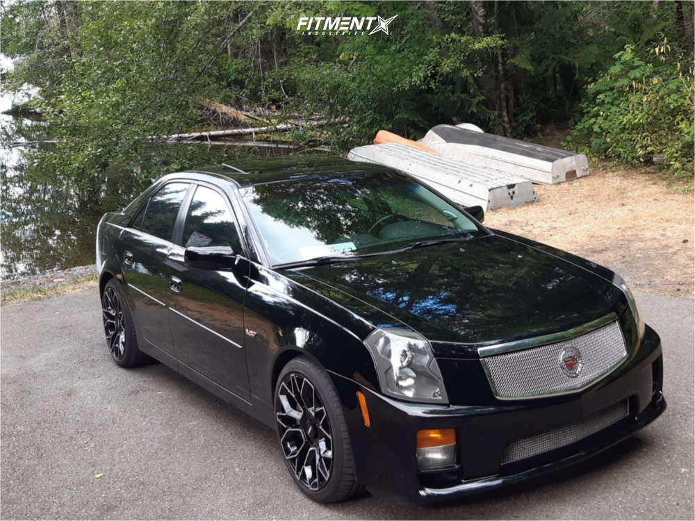 2007 Cadillac CTS V with 19x9.5 Venom 36 and Bridgestone 245x40 on Stock  Suspension | 1797293 | Fitment Industries