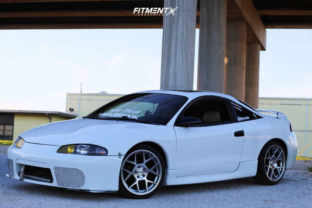 1998 Mitsubishi Eclipse RS with 18x8.5 American Racing Ar913 and Westlake  215x40 on Coilovers | 715063 | Fitment Industries