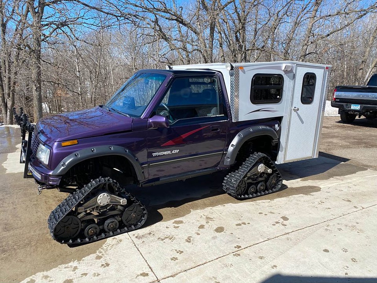 Geo Tracker Converted To Fish House For Sale In Minnesota