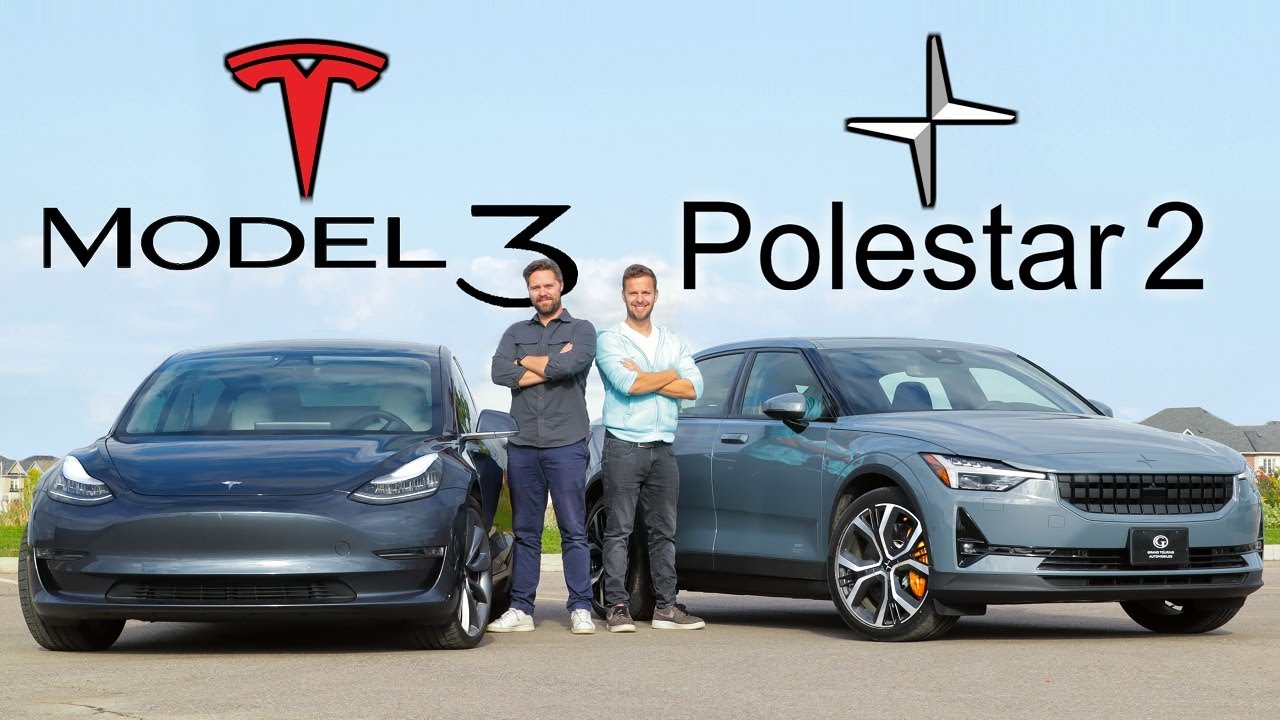 2021 Polestar 2 vs Tesla Model 3 // A Silent Nemesis Approaches - YouTube