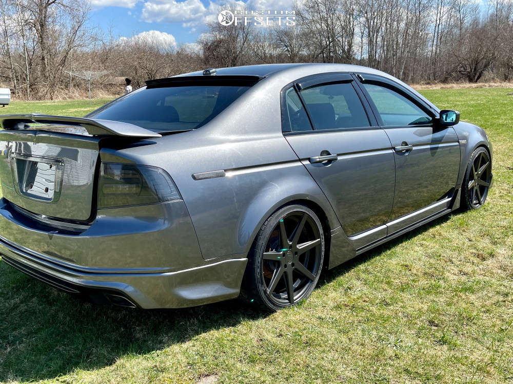 2004 Acura TL with 19x9.5 22 Rohana Rc7 and 245/35R19 Nitto Nt05 and  Lowering Springs | Custom Offsets