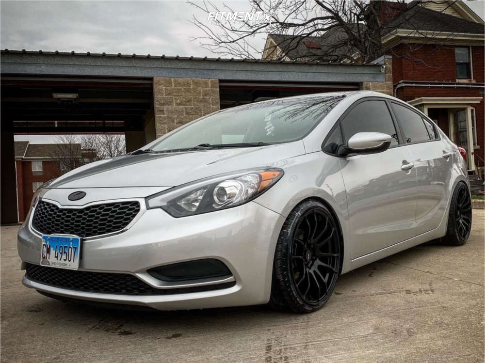 2016 Kia Forte LX with 18x8.5 AVID1 AV20 and Vercelli 215x35 on Coilovers |  1558203 | Fitment Industries