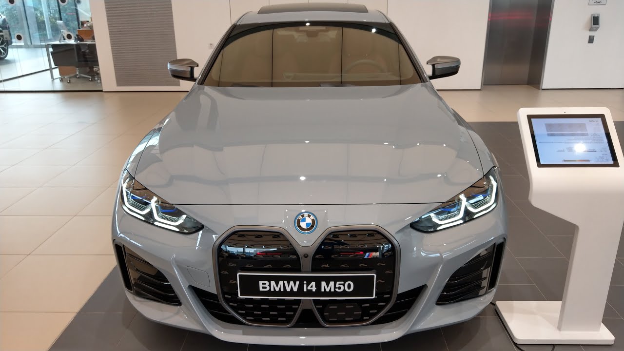 BMW i4 M50 2023 - Exterior Interior Walkaround - YouTube