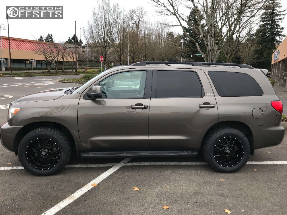 2011 Toyota Sequoia with 20x9 XD Xd820 and 275/55R20 Nitto Terra Grappler  G2 and Stock | Custom Offsets