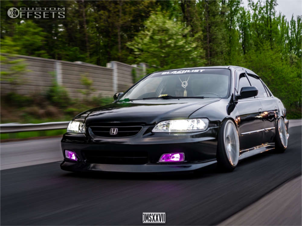 2002 Honda Accord with 18x9.5 25 Rotiform Ind-t and 205/40R18 Nankang NS-20  and Coilovers | Custom Offsets