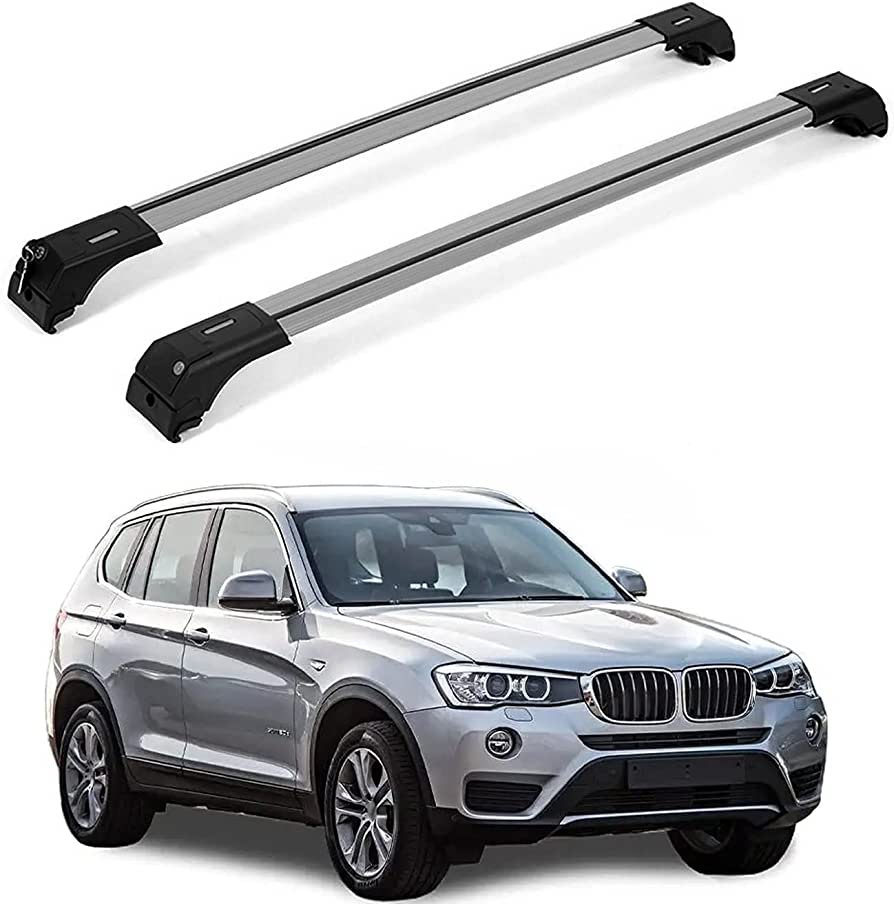 Amazon.com: OMAC Crossbars Roof Racks for BMW X3 2010-2017 Silver | Car  Rooftop Rail Cross Bar 165 Lbs Load Capacity Adjustable Anti-Theft Keyed  Locking 2 Pcs | Carrier for All Your Cargo