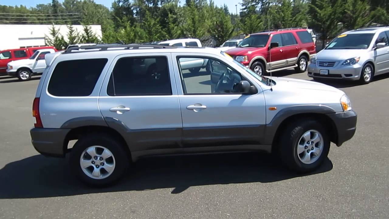 2003 Mazda Tribute, Silver - STOCK# B2109B - Walk around - YouTube