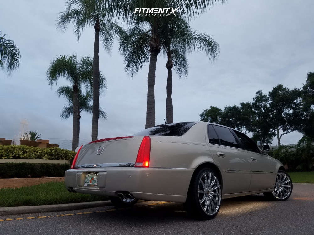 2007 Cadillac DTS Luxury with 20x8.5 Cavallo Clv-23 and Milestar 245x35 on  Stock Suspension | 741340 | Fitment Industries