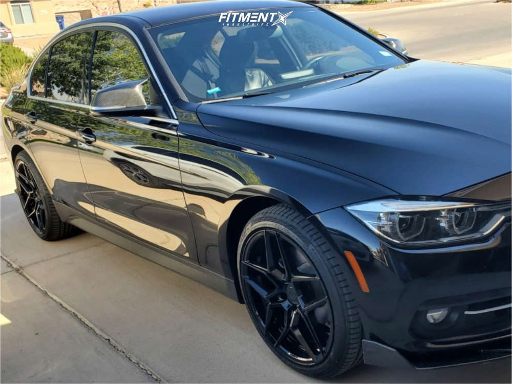 2018 BMW 330i Base with 19x9.5 Rohana Rfx11 and Continental 225x40 on Stock  Suspension | 1411462 | Fitment Industries