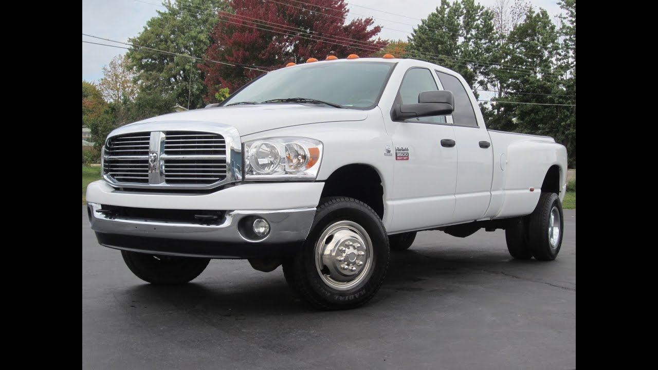 2009 Dodge Ram 3500 SLT 4X4 6 7L CUMMINS DIESEL DUALLY SOLD!!! - YouTube