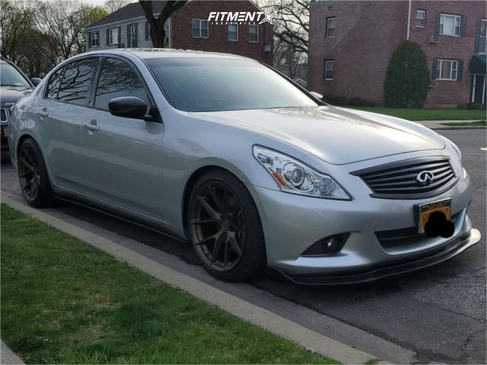 2015 INFINITI Q40 Base with 19x9.5 Aodhan Aff7 and Accelera 245x40 on  Lowering Springs | 1620757 | Fitment Industries