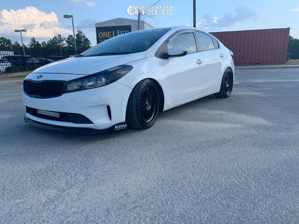 2018 Kia Forte with 18x8.5 30 STR 514 and 225/40R18 Lexani and Coilovers |  Custom Offsets