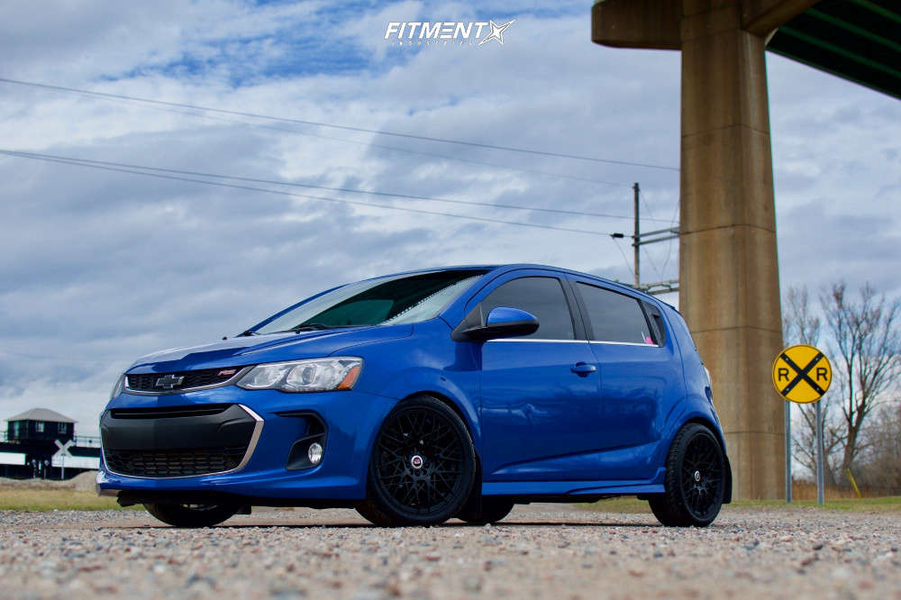 2017 Chevrolet Sonic RS with 17x7.5 Spec-1 Sp-53 and Federal 235x40 on  Lowering Springs | 1622149 | Fitment Industries