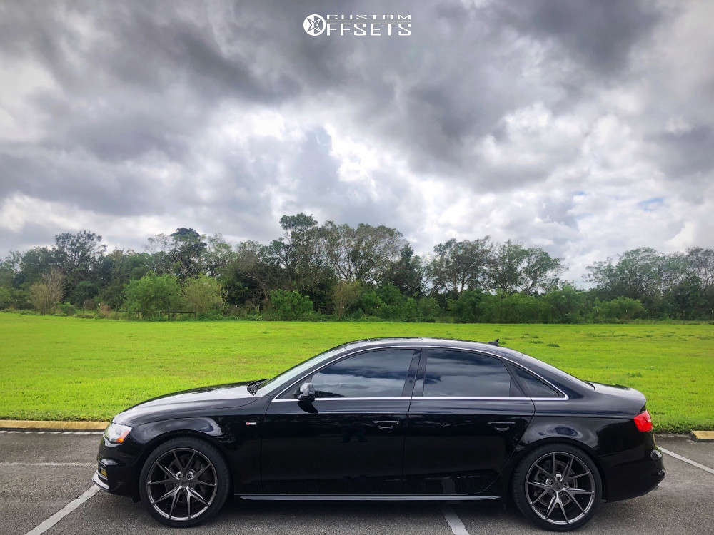 2015 Audi A4 Quattro with 19x9.5 35 Niche Misano and 255/35R19 Achilles Atr  Sport 2 and Lowering Springs | Custom Offsets