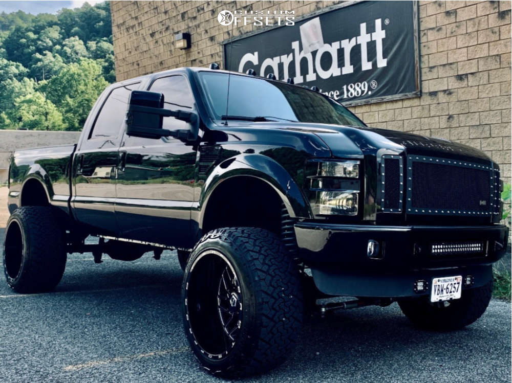 2010 Ford F-250 Super Duty with 24x14 -76 TIS 544BM and 37/13.5R24 Venom  Power Terra Hunter X/t and Suspension Lift 4.5" | Custom Offsets