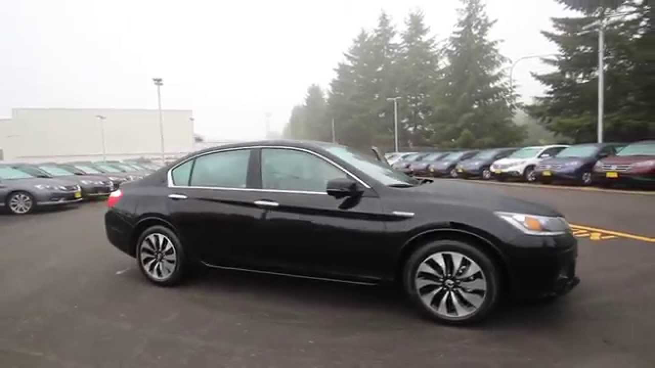 2015 Honda Accord Hybrid EX-L | Crystal Black | FA001850 | Seattle | Renton  - YouTube