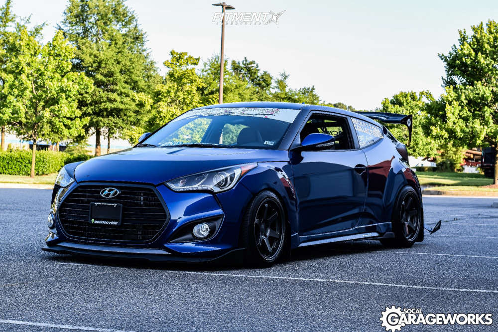 2017 Hyundai Veloster Turbo with 17x9 Varrstoen Es2 and Michelin 235x40 on  Coilovers | 850327 | Fitment Industries