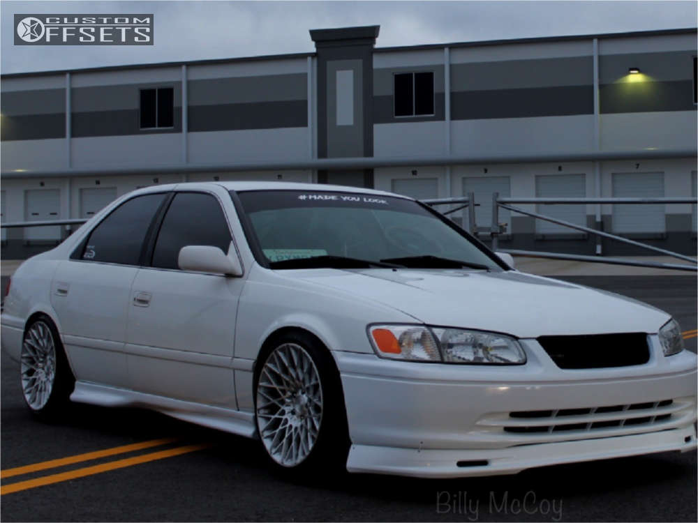 2001 Toyota Camry with 18x9.5 35 Niche Citrine and 225/45R18 Nankang NS-20  and Coilovers | Custom Offsets