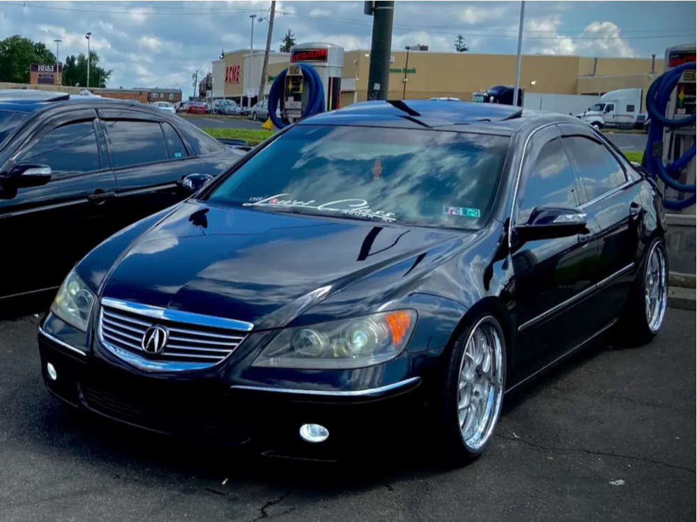 2007 Acura RL with 20x8.5 20 Rennen Csl-2 and 225/35R20 Continental  Contisportcontact and Coilovers | Custom Offsets