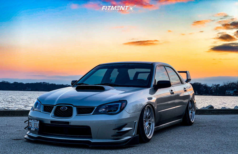2006 Subaru Impreza 2.5i with 18x9.5 Kansei Corsa and Federal 225x40 on Air  Suspension | 987309 | Fitment Industries