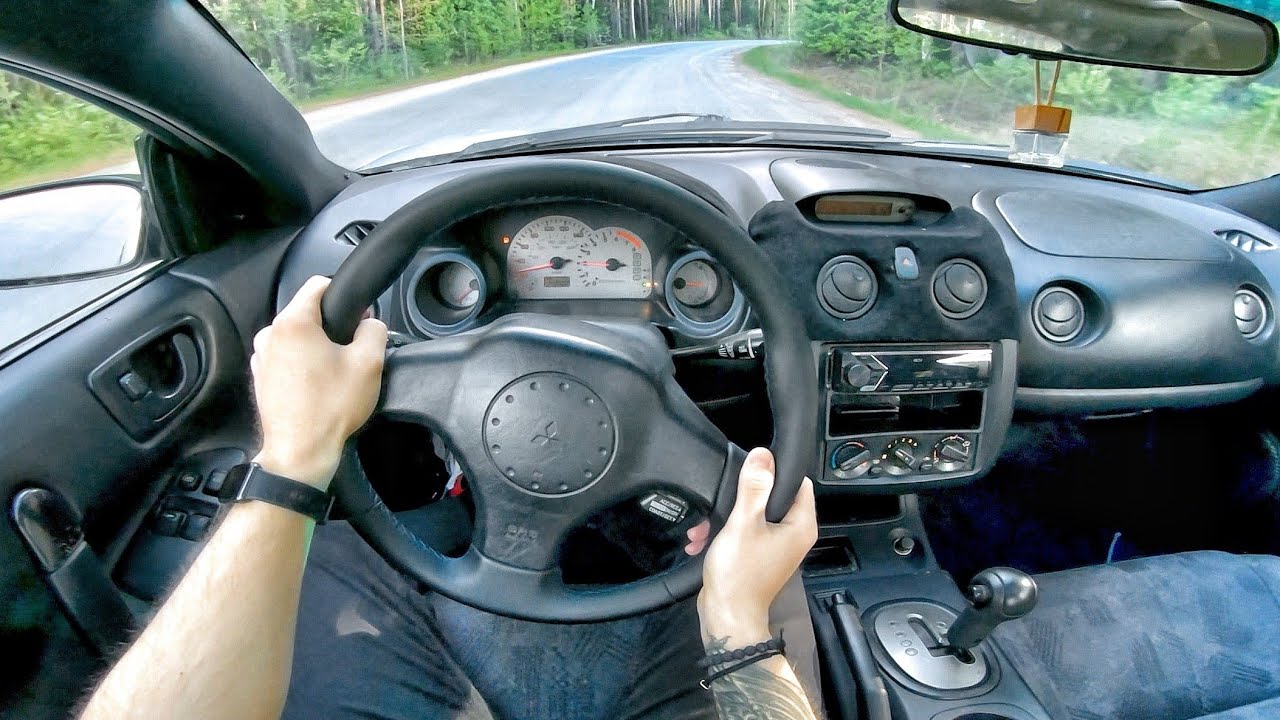 2001 Mitsubishi Eclipse 2.4 AT - POV TEST DRIVE - YouTube