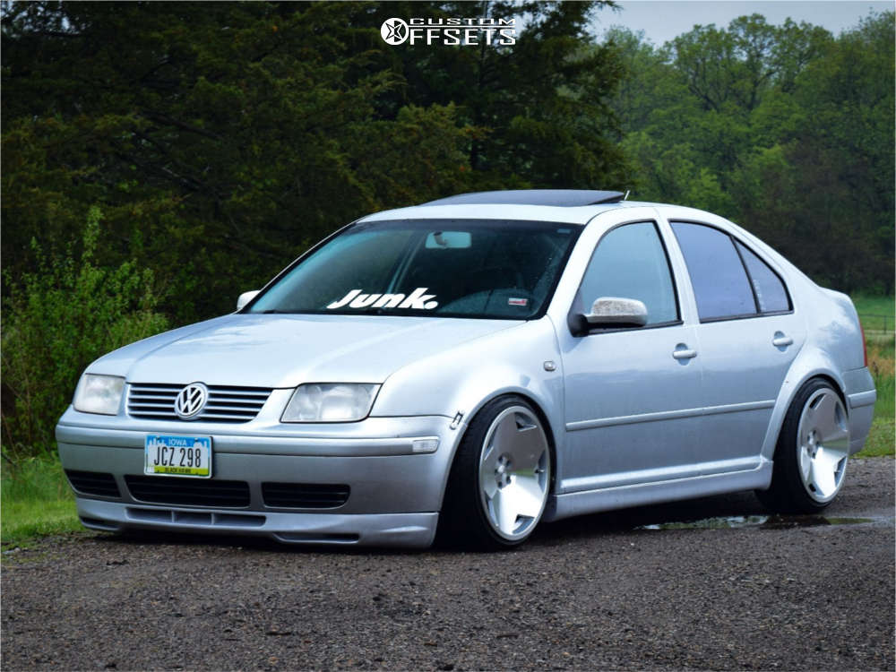 2002 Volkswagen Jetta with 18x9.5 35 Alzor 081 and 205/40R18 Achilles Atr  Sport 2 and Coilovers | Custom Offsets