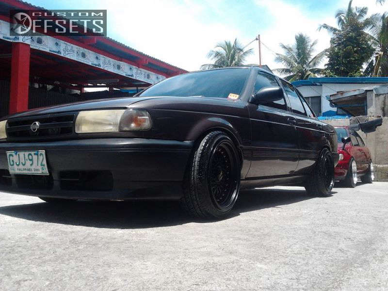 1997 Nissan Sentra with 16x9 20 BBS RS and 195/45R16 Wanli Wan Li and  Lowered On Springs | Custom Offsets