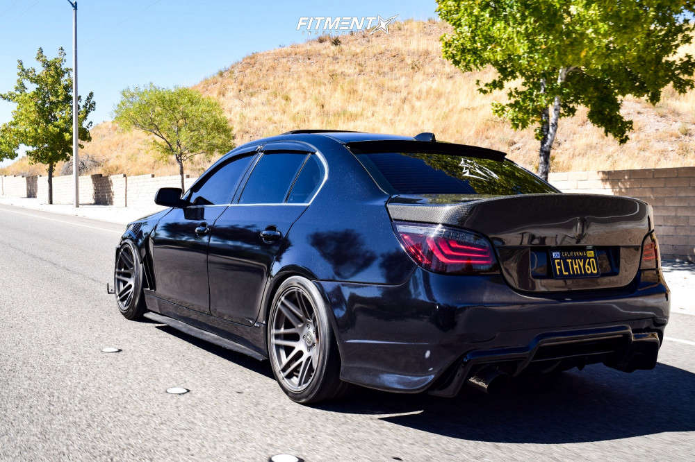 2007 BMW 530i Base with 19x10 Forgestar F14 and Hankook 275x30 on Coilovers  | 827658 | Fitment Industries