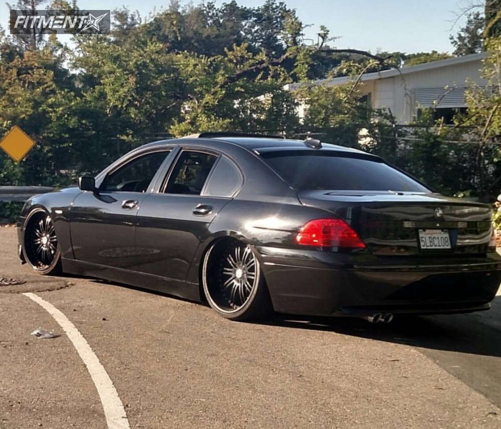 2004 BMW 7 Series Base with 22x10.5 Asanti AF128 and Nexen 265x30 on  Coilovers | 227149 | Fitment Industries