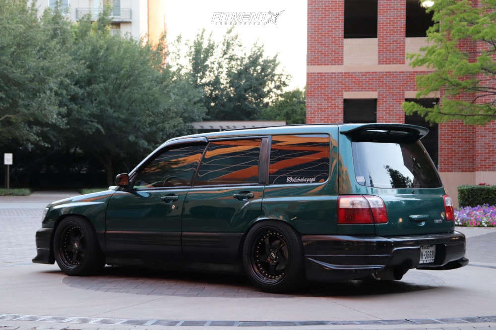 2001 Subaru Forester L with 17x9.5 ESR Sr02 and Yokohama 235x45 on  Coilovers | 758204 | Fitment Industries